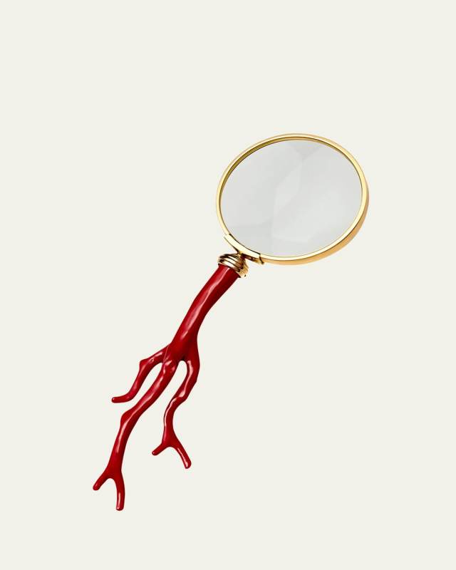Coral Magnifying Glass